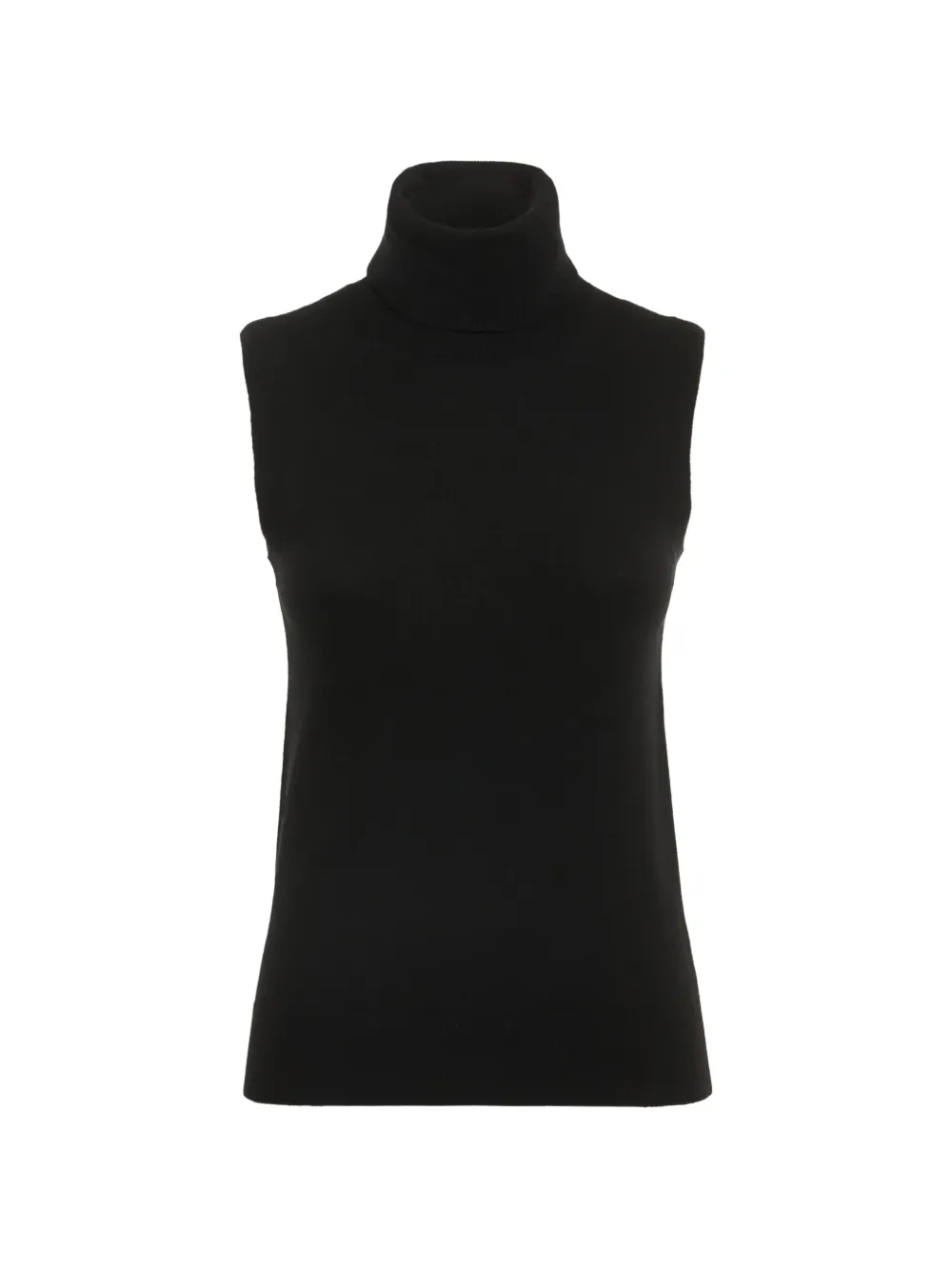 

Кашемировый свитер без рукавов с высоким воротником MICHAEL KORS, черный