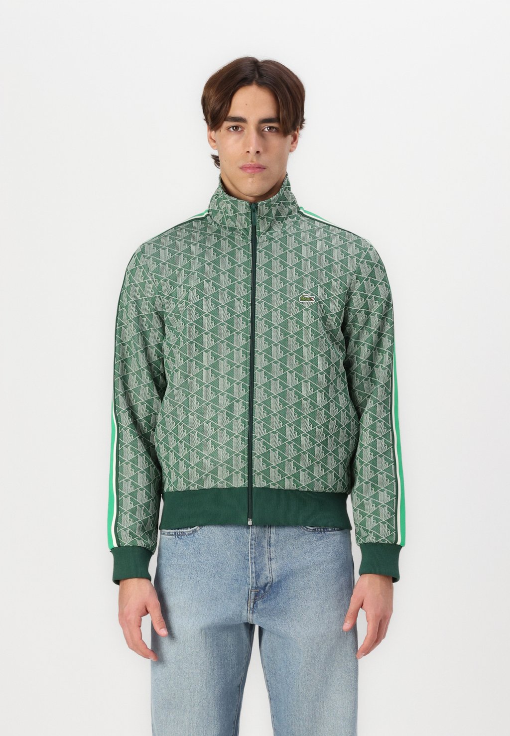

Толстовка на молнии Lacoste, зеленый