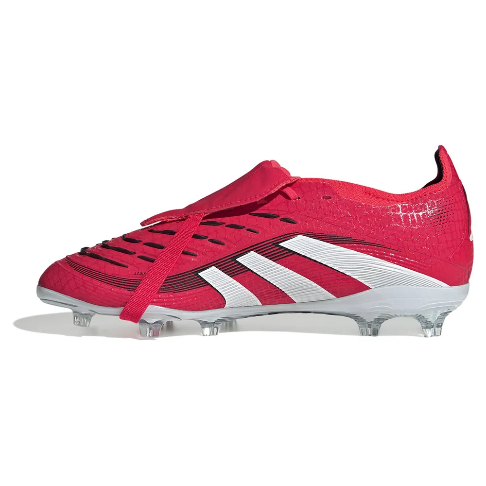 Футбольные бутсы adidas Predator Elite Fold Over Tongue FG kids, красный — фото 3