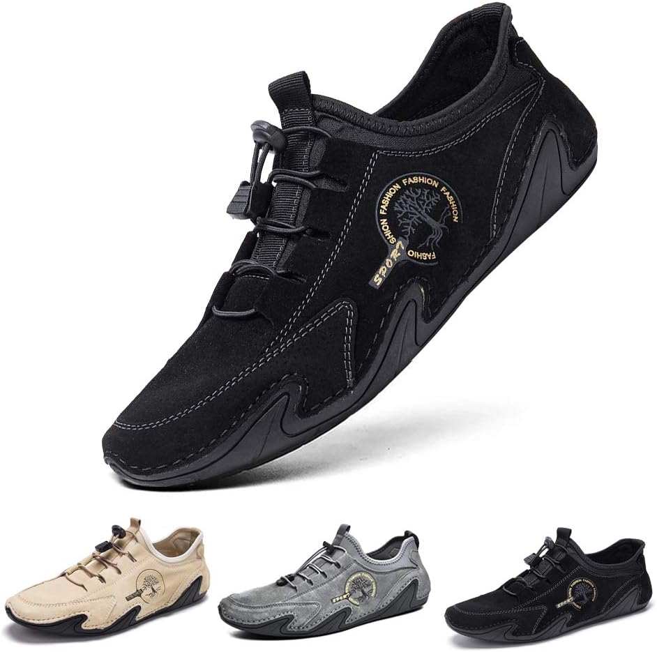 

Мужские мокасины-лоферы, повседневная обувь, слипоны, плоские лоферы, ботинки для прогулок, мокасины, легкие Nuheel, черный