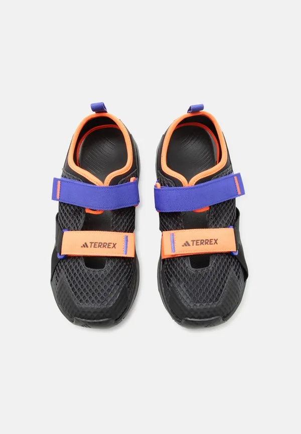 Сандалии для ходьбы hydroterra Adidas Terrex, Core Black/Lucid Blue/Semi Impact Orange — фото 4