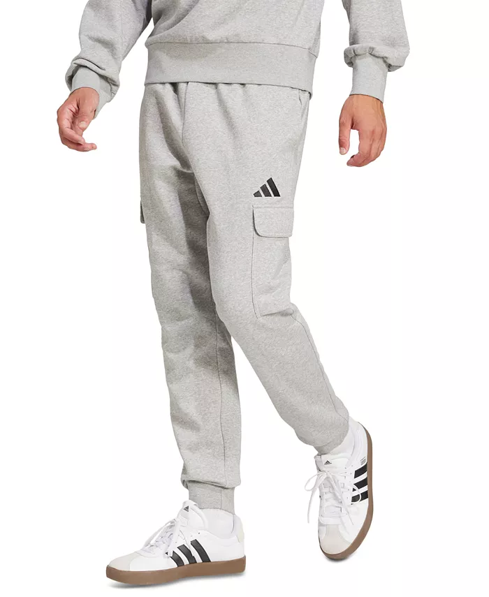 

Мужские флисовые брюки-карго Essentials Adidas, серый