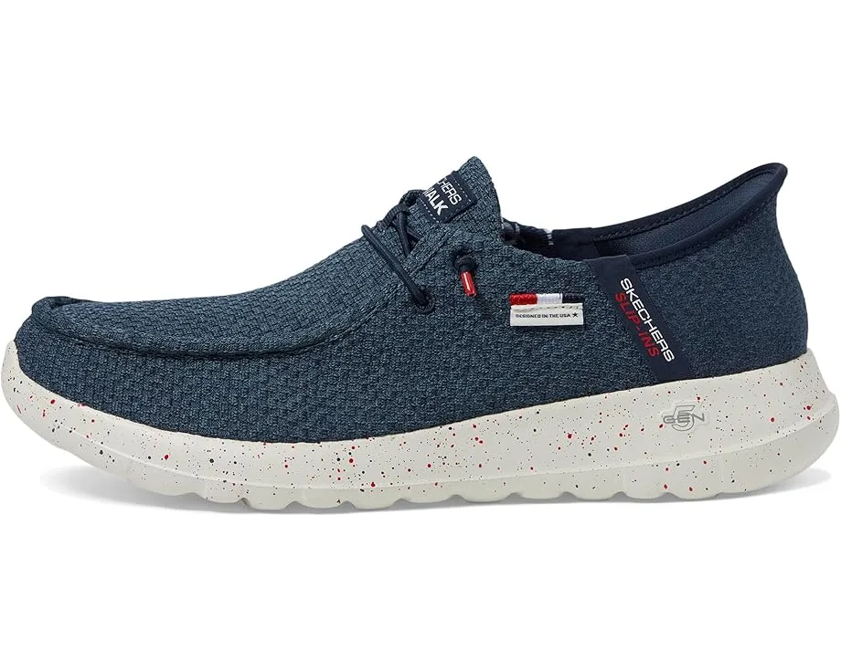 Кроссовки SKECHERS Performance Go Walk Max - Hands Free Slip-ins The American Dream, Navy — фото 4
