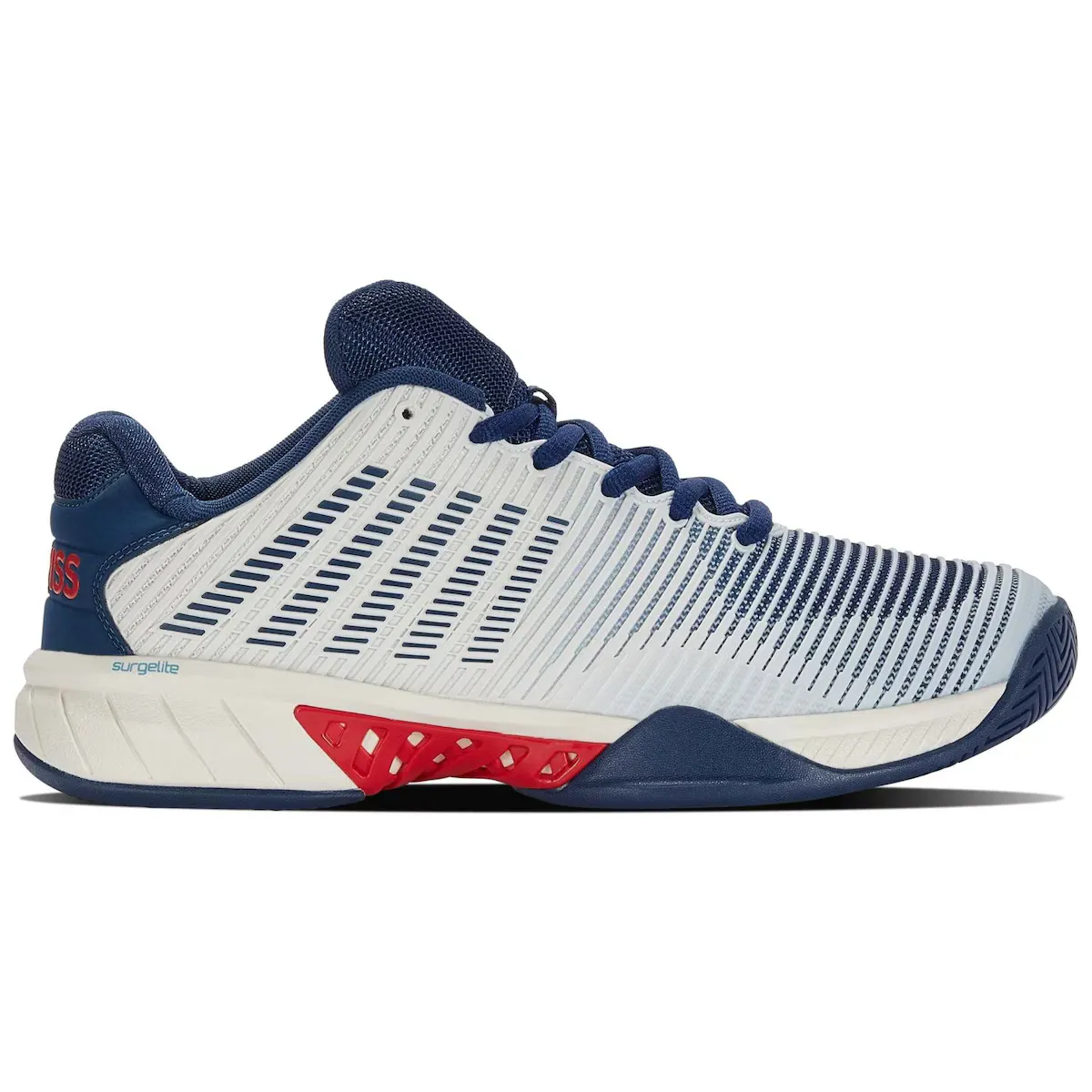 

Hypercourt Express 2 K·Швейцарские мужские теннисные и падель-туфли K-Swiss, белый/красный