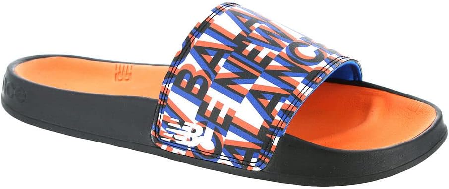 Мужские сандалии New Balance Fresh Foam V1 Slide, черный/оранжевый/синий