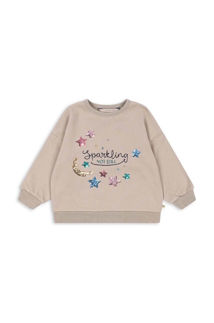 

Детская толстовка Konges Sløjd LOU SEQUIN SEATSHIRT OCS, бежевый