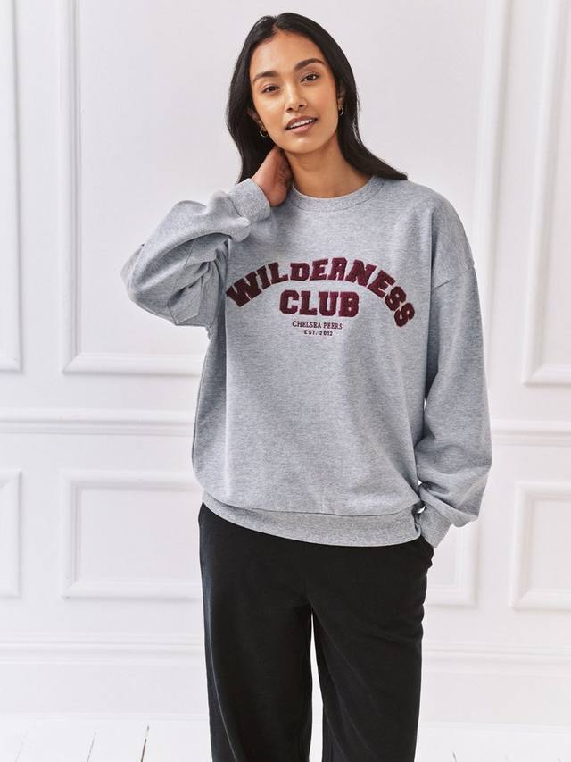 

Вайлдернесс клаб варсити свитшот Chelsea Peers, Grey