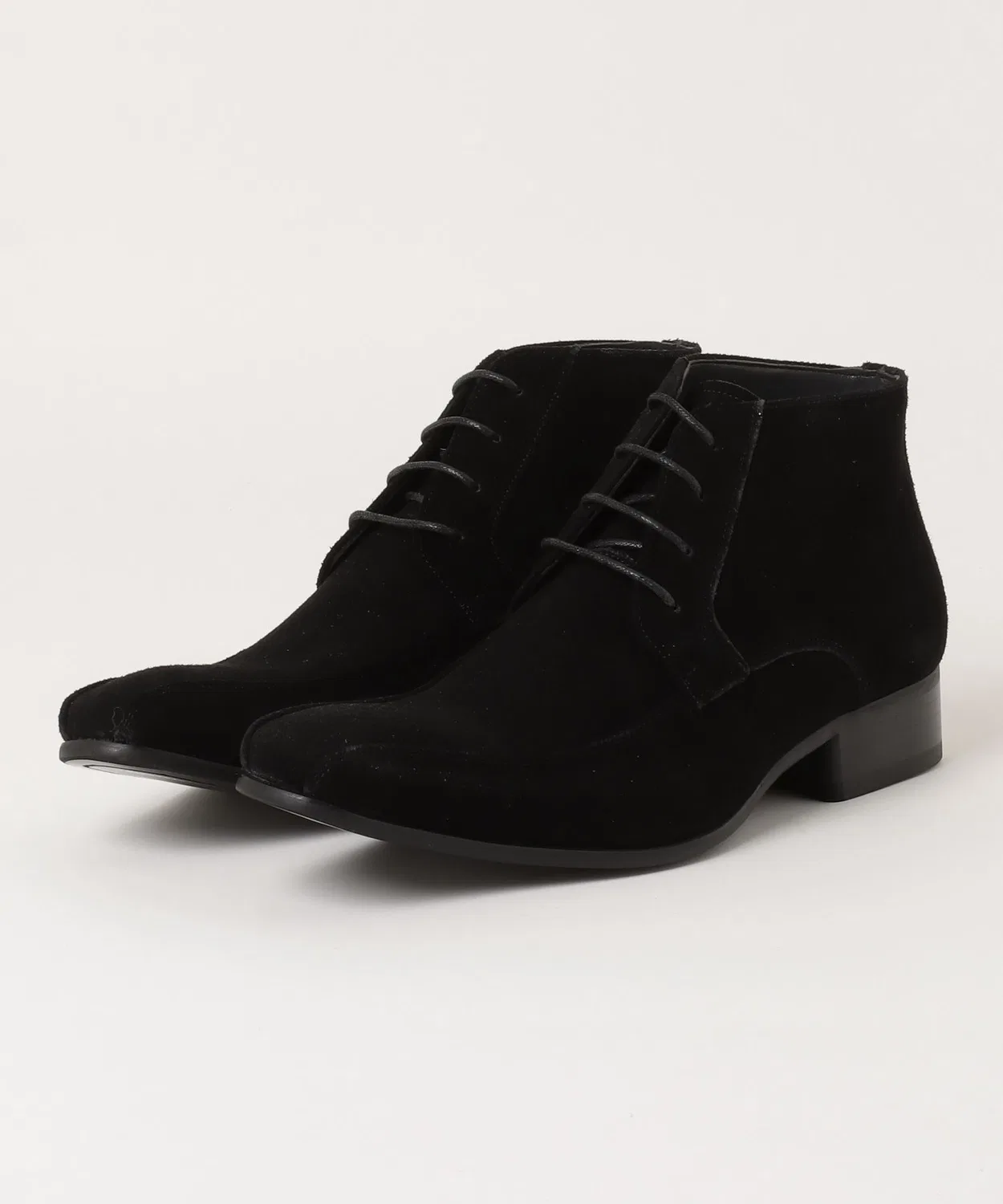 Ботинки кожаные dress boots с шнуровкой, коричневый — фото 3