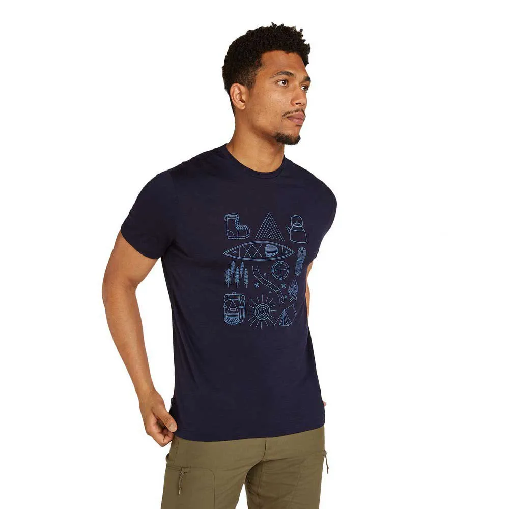 

Футболка Icebreaker Merino 150 Tech Lite Camp Essentials, синий