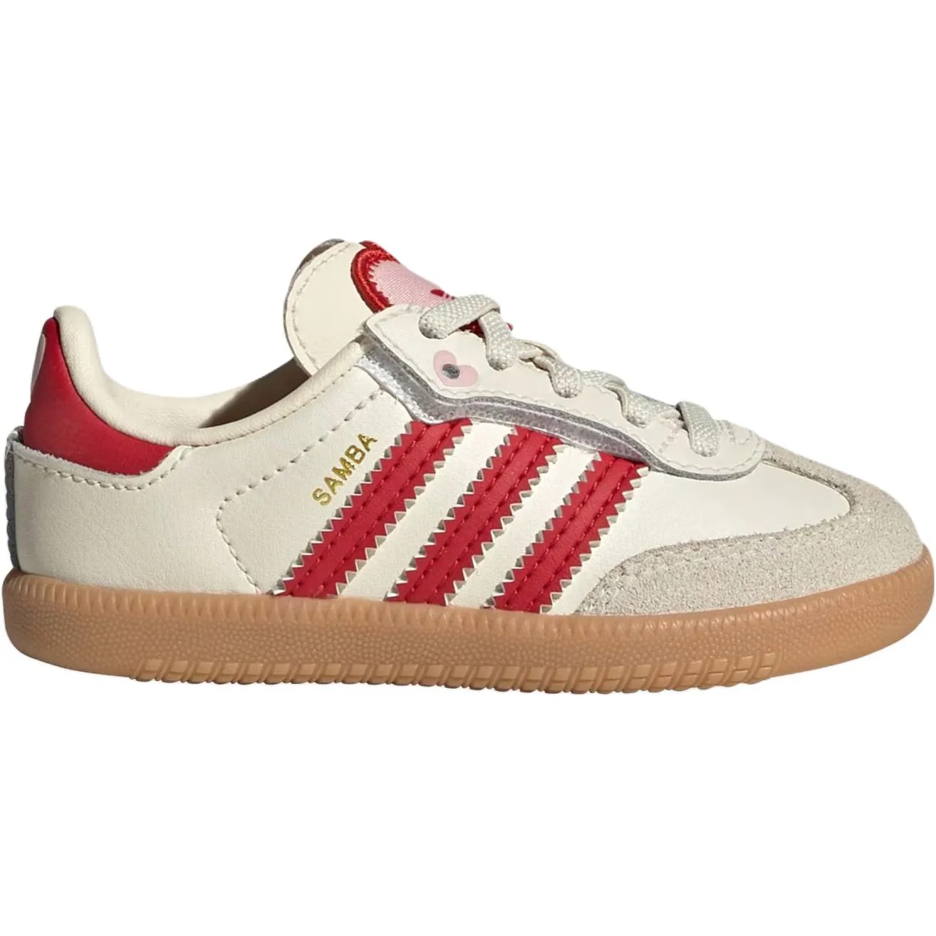 Adidas Originals SAMBA OG Low top Toddler Shoes Butter White Red Infant And Toddler — фото 3