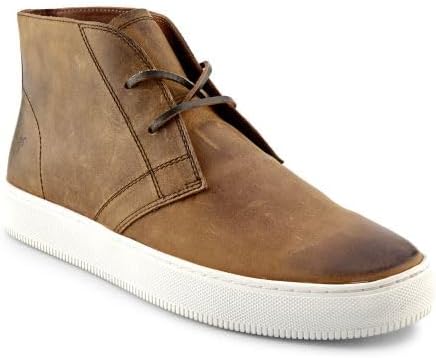 Мужские ботинки Frye Astor Midlace Chukka, изготовленные из высококачественной итальянской кожи с резиновой подошвой, классическая шнуровка до носка, мягкий язычок и воротник для комфорта, Tan - R&r Leather