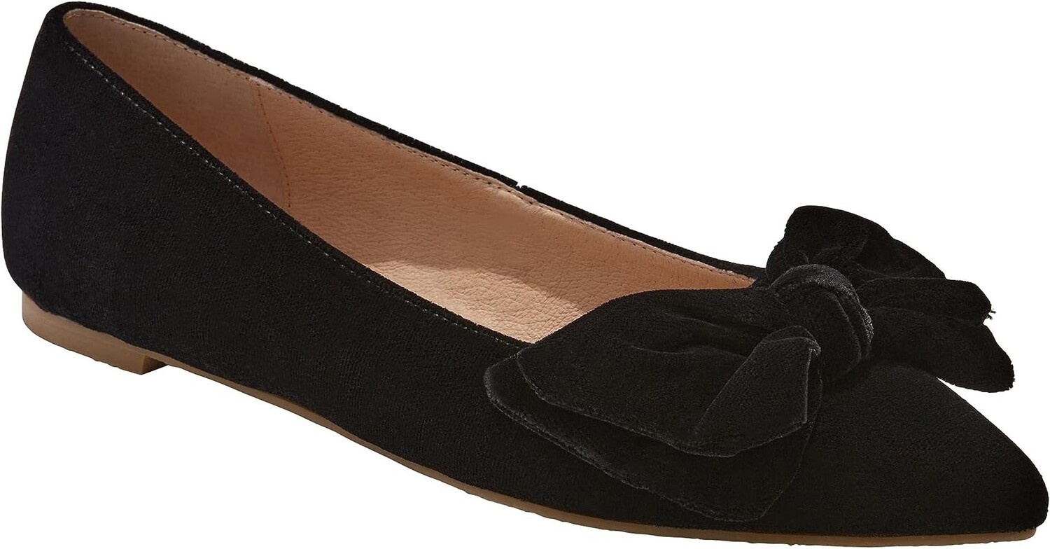Туфли на плоской подошве Jack Rogers Debra Ballet - Velvet, черный