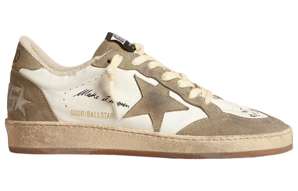 Обувь для скейтбординга Ball Star, мужская, низкая, бежевая/коричневая Golden Goose — фото 2