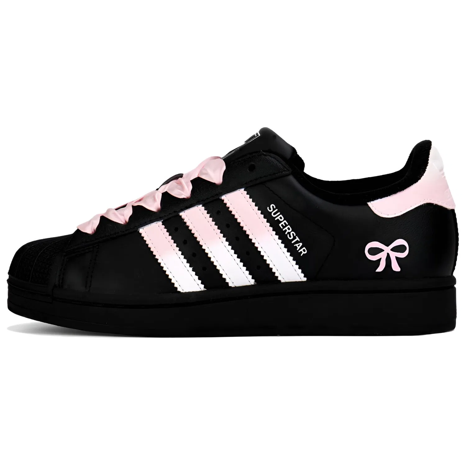 Суперстар 2 детские скейтбординговые кроссовки унисекс Adidas Originals, Pink Black Gradient