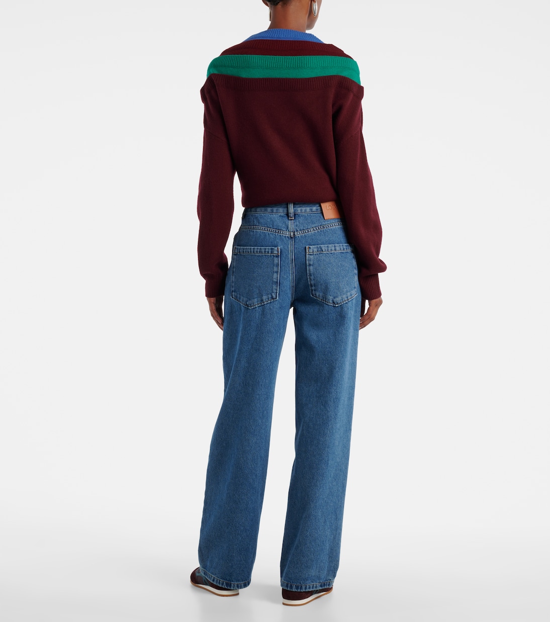 Джинсы Anagram Wide Leg Loewe, Jeans Blue — фото 3
