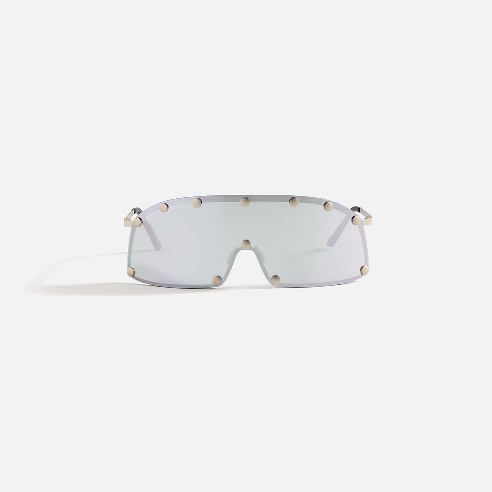 

Солнцезащитные очки Rick Owens Sunglasses Shielding, серебряный