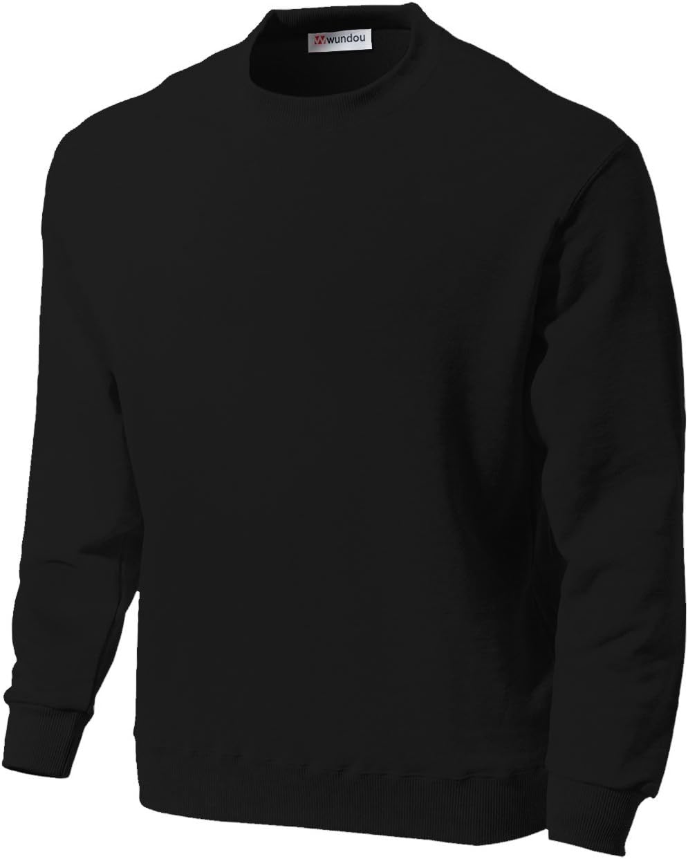 

Толстовка wundou из сверхплотного хлопка, черная P601-34