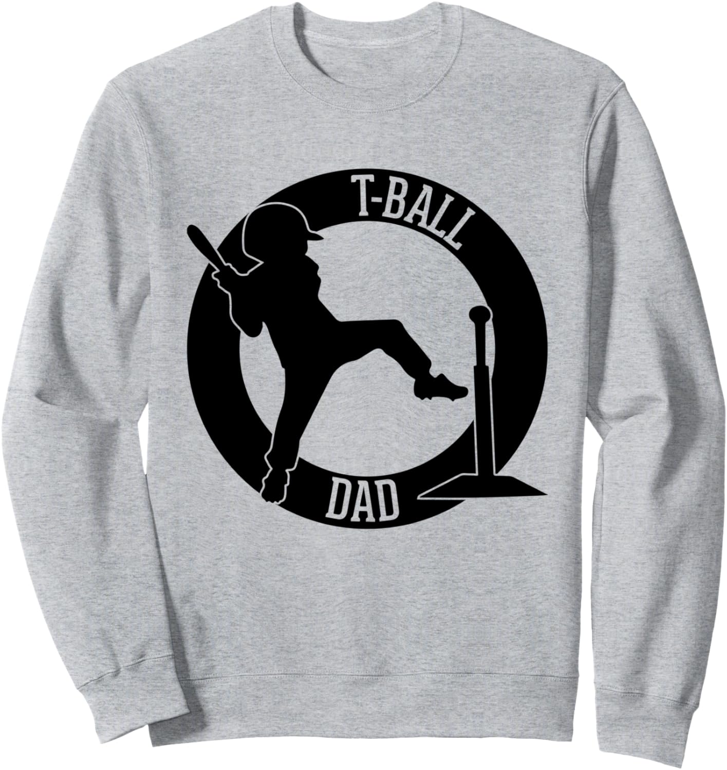 

Толстовка с надписью «Папа, играющий в ти-бол» Teeball Daddy Tee-Ball Player Dad, серый