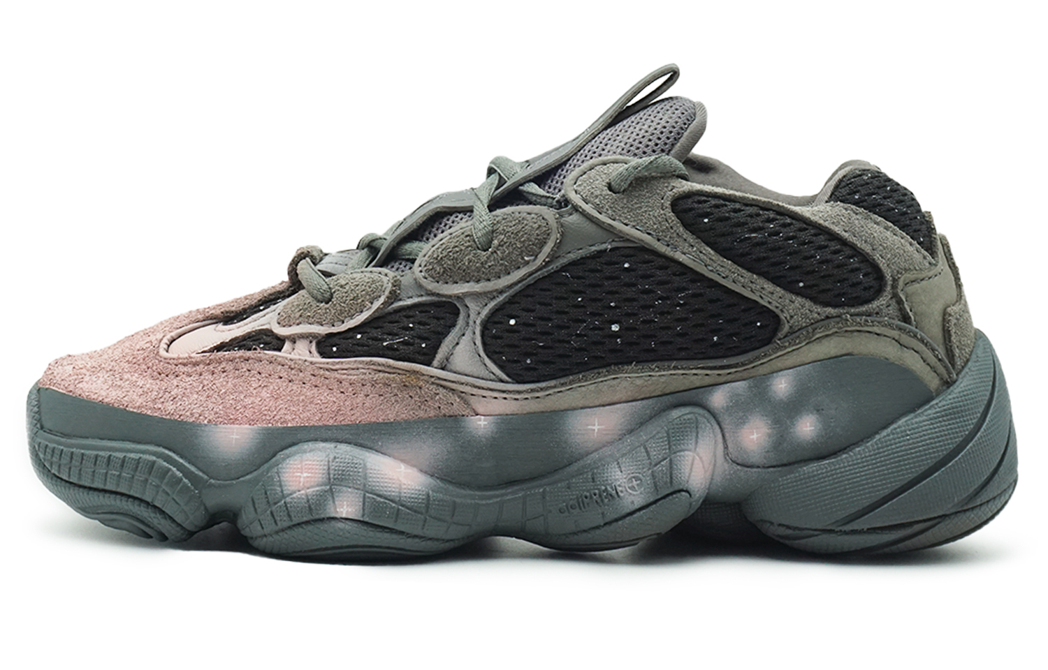 Adidas Originals Yeezy 500 Low top Chunky Sneakers Unisex серые розовые белые — фото 3