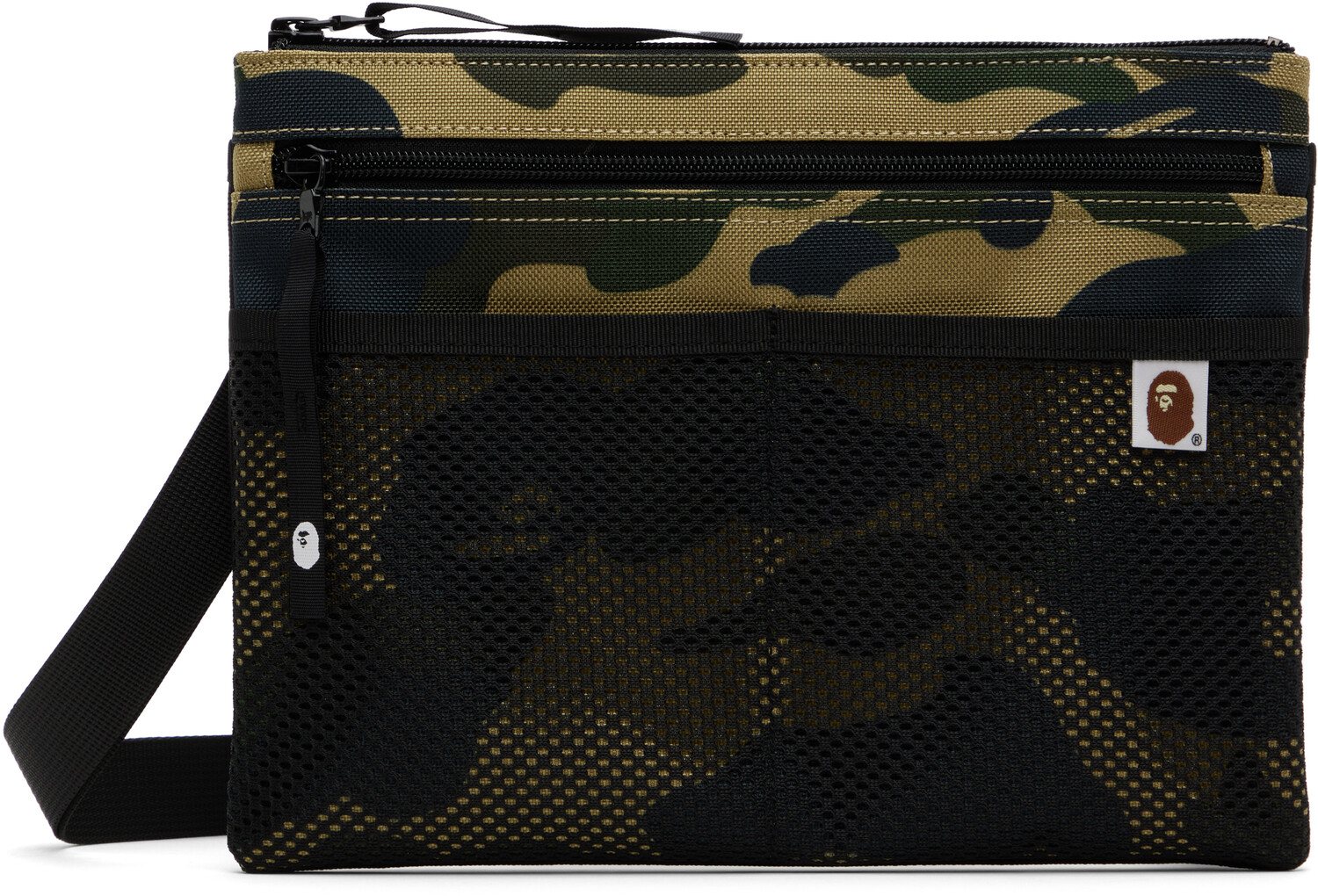 

Сумка из кордуры цвета хаки и черного цвета 1st Camo BAPE