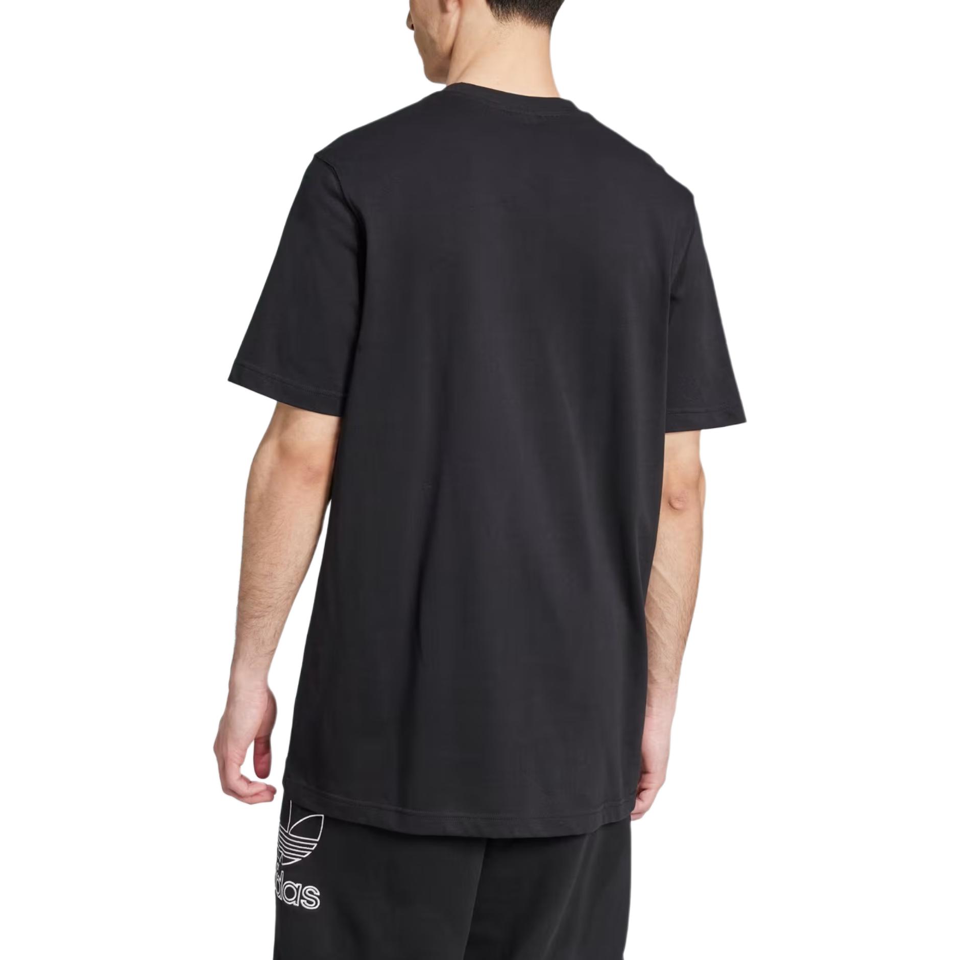 Adicolor Outline Trefoil футболка Adidas Originals, черный — фото 4