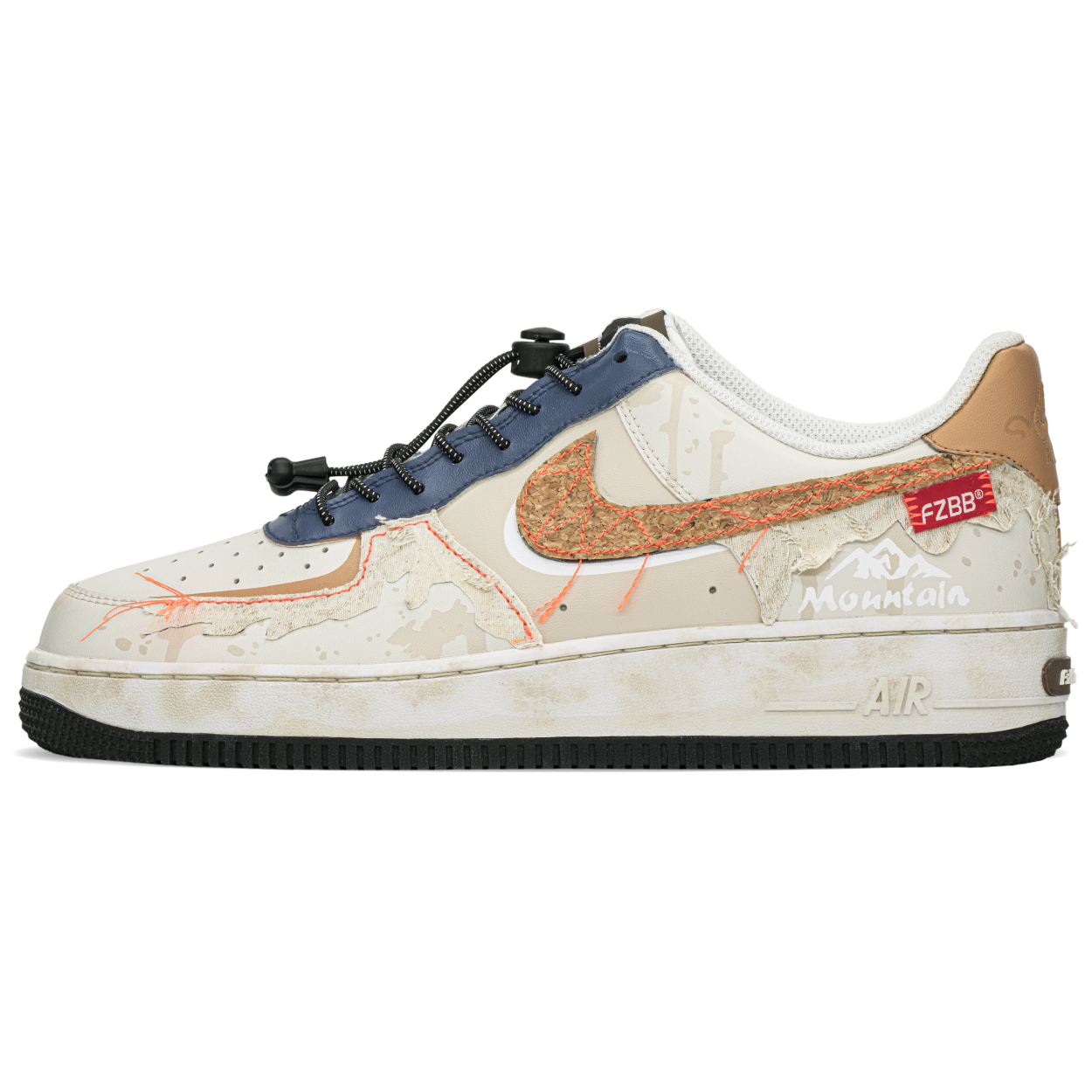 

Кроссовки Nike Air Force 1 Skateboarding Shoes Men Low-top White/beige/orange, белый