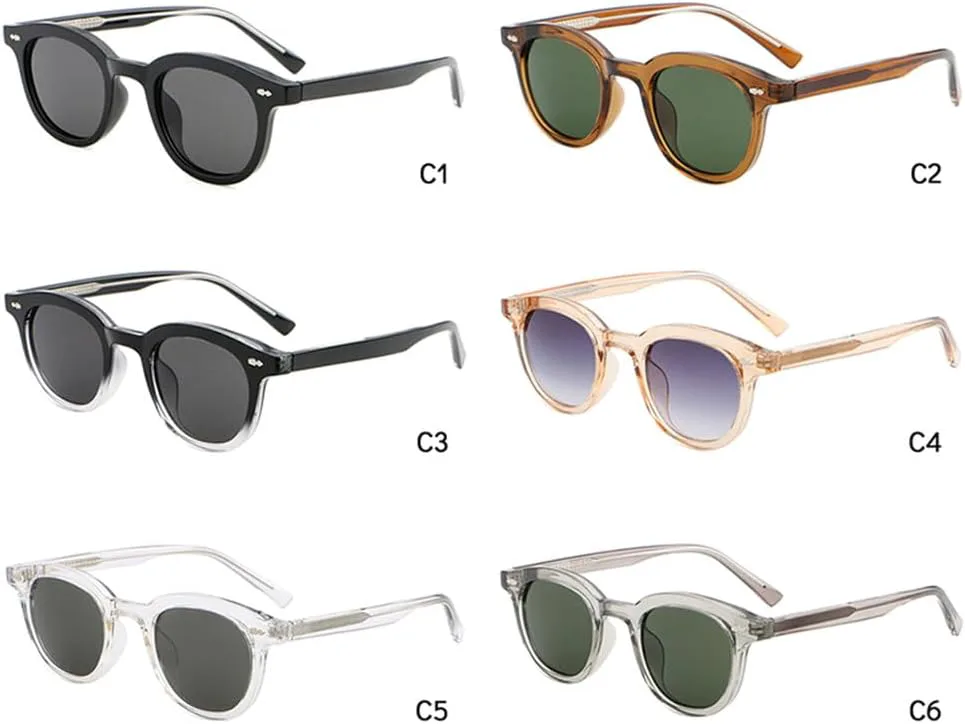 

Ретро солнцезащитные очки для мужчин с защитой от УФ-излучения, зеленые и черные, в ацетатной оправе, солнцезащитные очки для женщин VFDHN, Brown With Grey