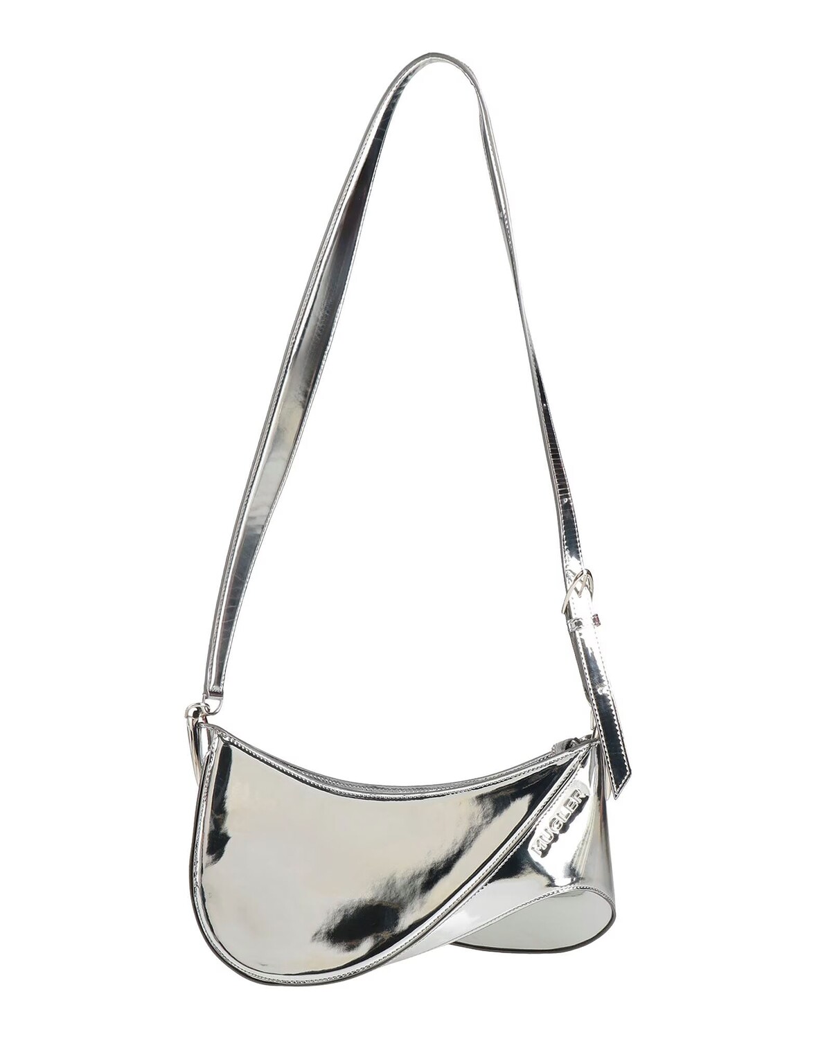 

Сумка через плечо Mugler, серебро