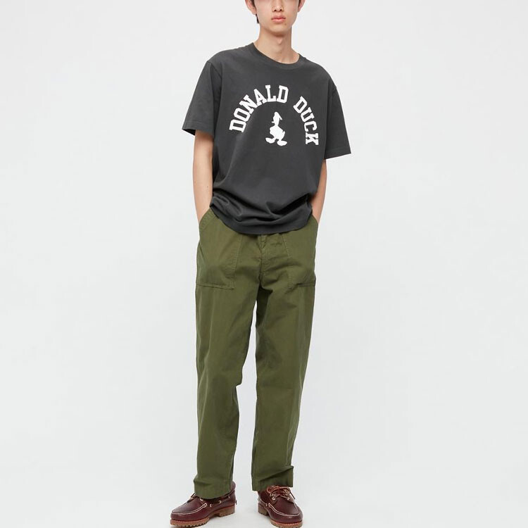 Футболка Disney X Disney Co-brand унисекс темно-серая Uniqlo, темно-серый — фото 2