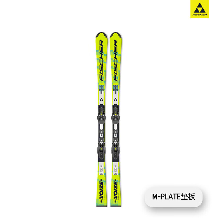 

Fischer Мужские и женские лыжи RC4 NOIZE SL FIS уровня Competitive с вращающейся двойной доской, ярко-желтые, 25|26 M-PLATE, 155 см