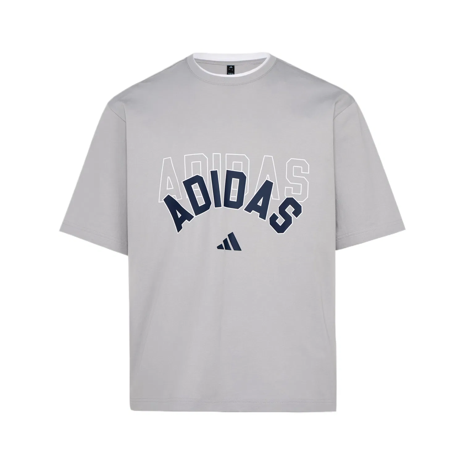 Футболка унисекс Light Gray с круглым вырезом Adidas
