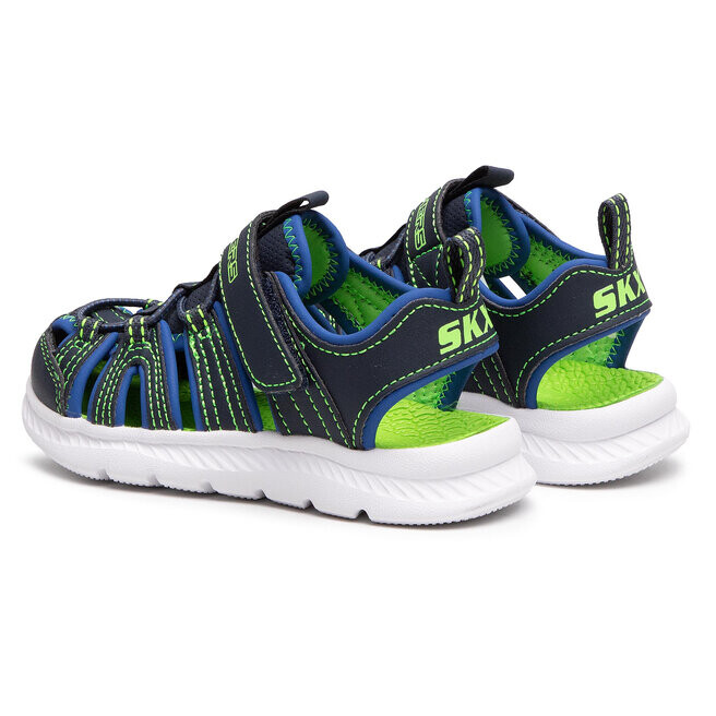 Сандалии Skechers Heat Blast 400041L/NVLM Navy/Lime, темно-синий — фото 3