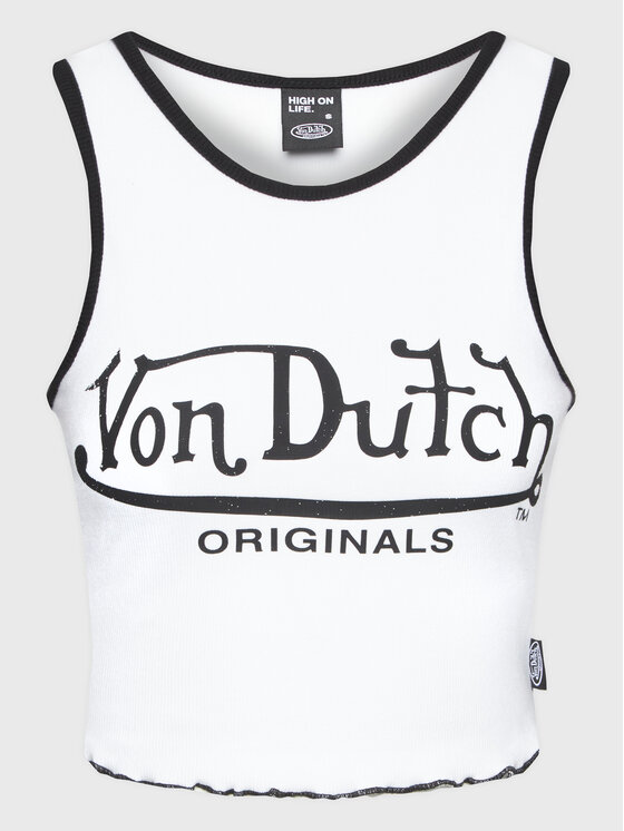 

Топ приталенного кроя Von Dutch, белый