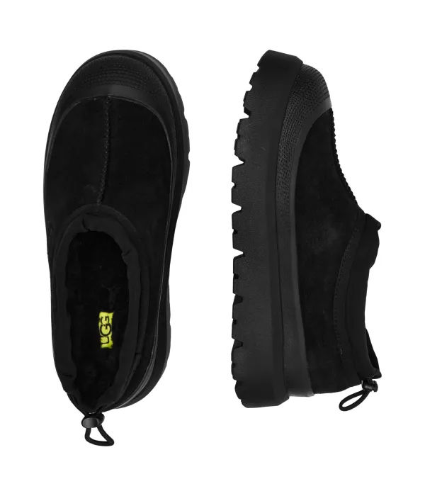 Мужские зимние ботинки Ugg Tasman короткие с резиновой подошвой, черный — фото 4