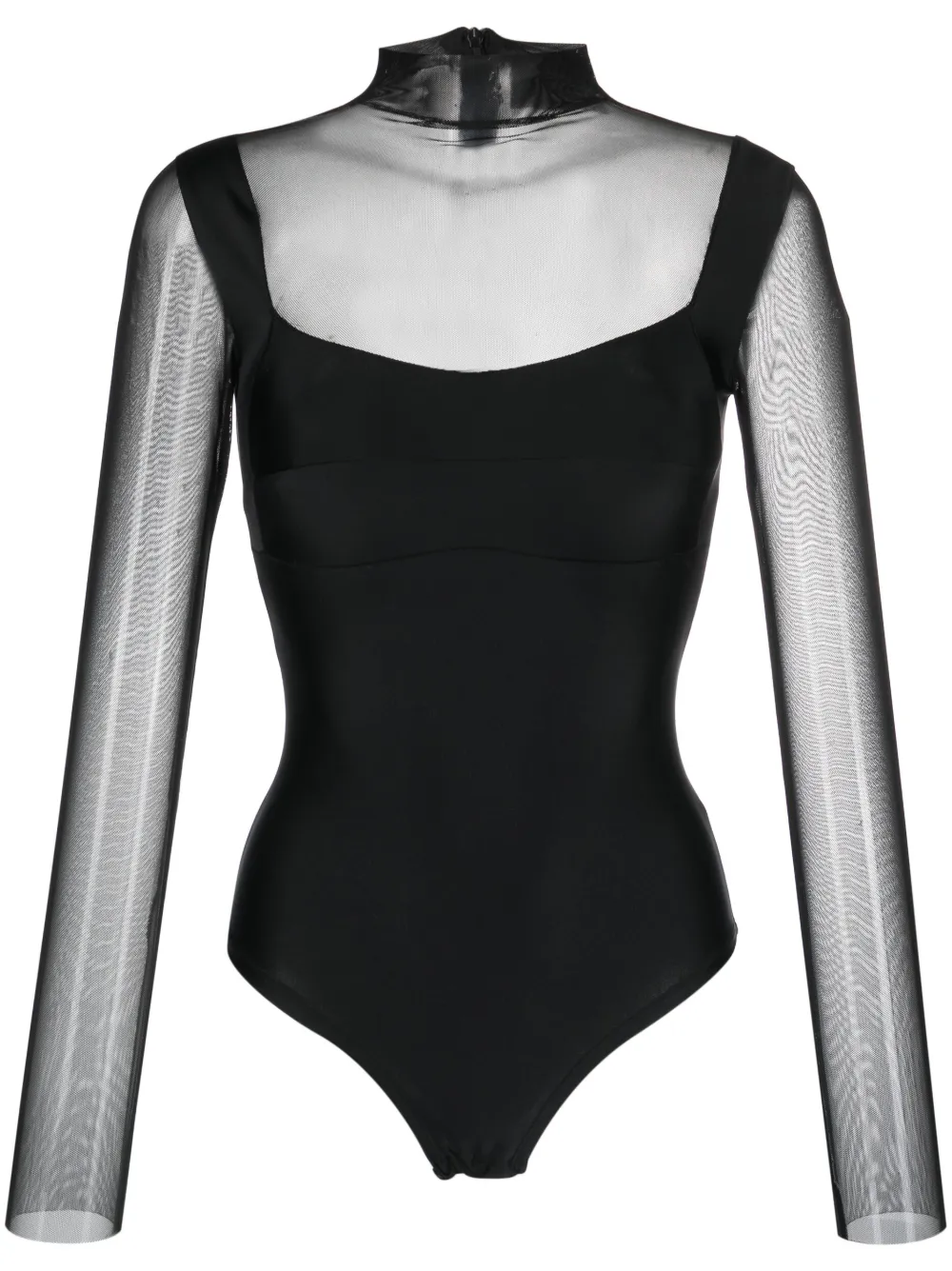 

Полупрозрачное боди Atu Body Couture, черный