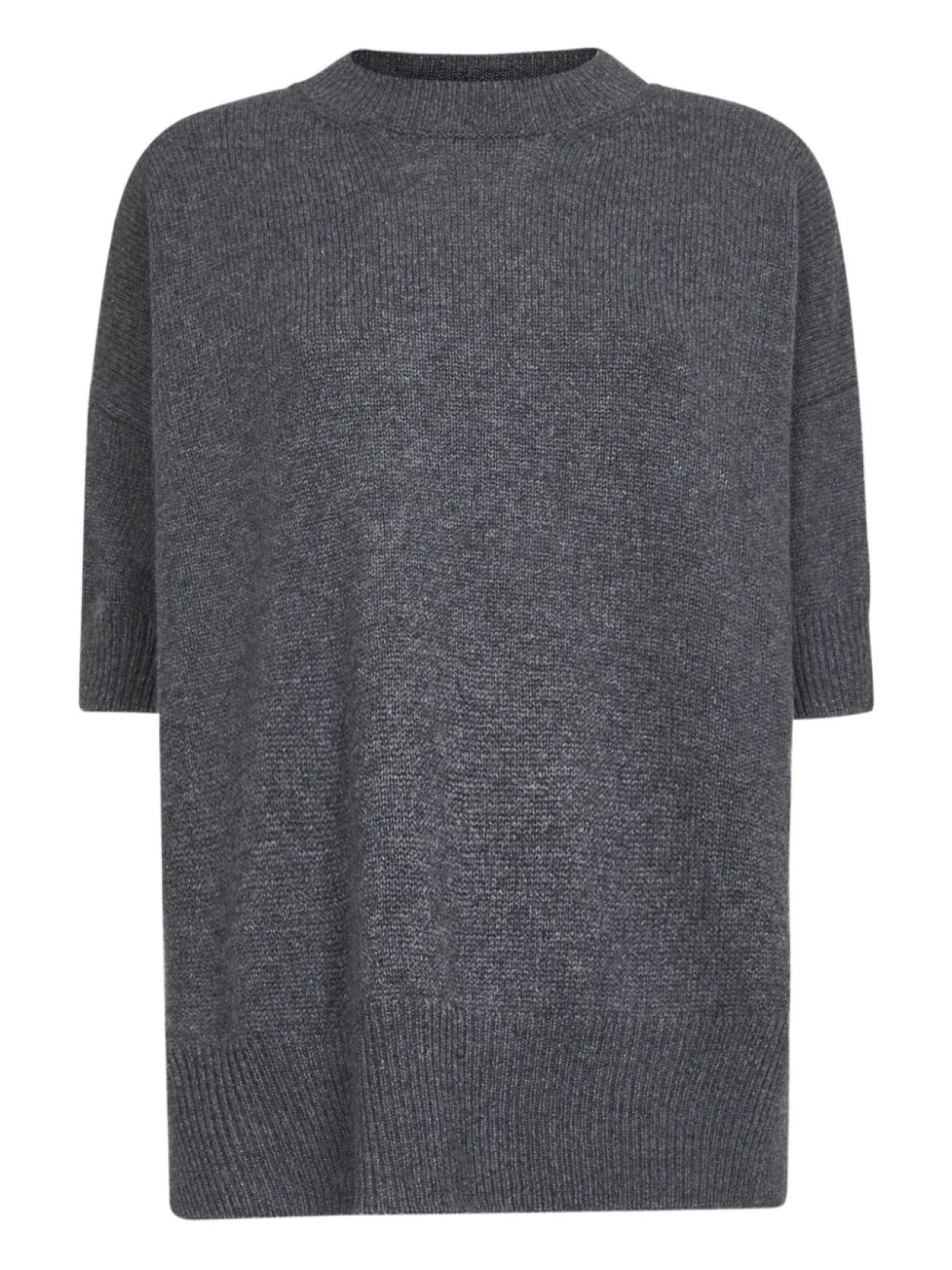

Футболка из кашемира с коротким рукавом Jil Sander, серый