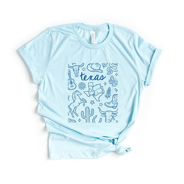 

Футболка с принтом Texas sketched collage Simply Sage Market, Ice Blue, Зеленый, Футболка с принтом Texas sketched collage Simply Sage Market, Ice Blue