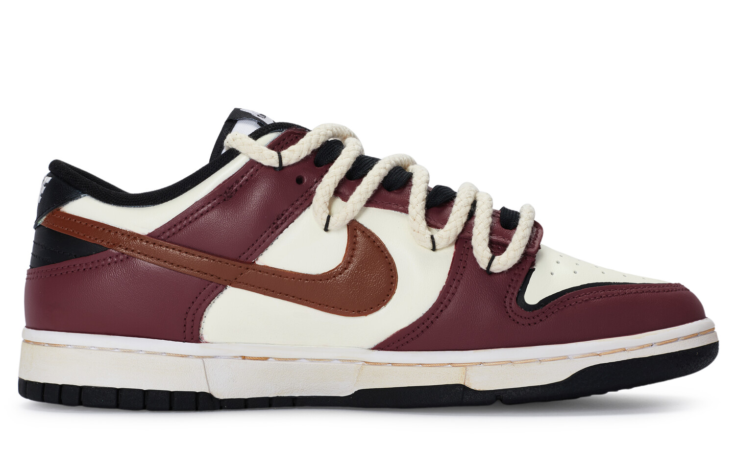 

Кроссовки Nike Dunk Skateboarding Shoes Men Low-top White, цвет White/Rose/Wine