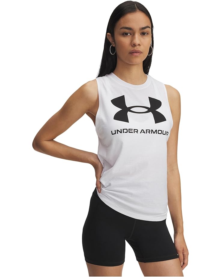 

Женский топ Under Armour Live Sportstyle Graphic, White/Black