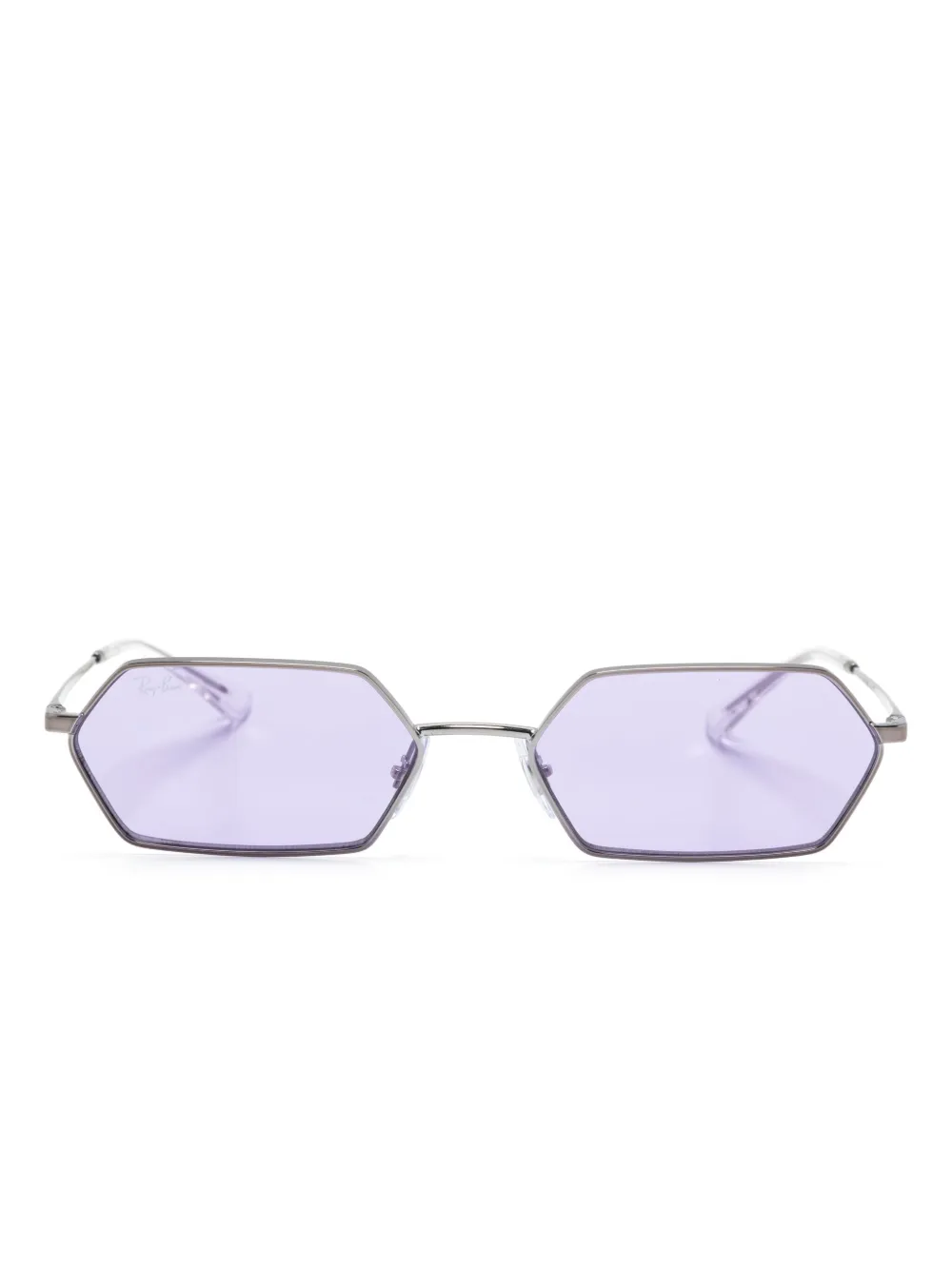 

Солнцезащитные очки Yevi в геометричной оправе Ray-Ban, серебяный