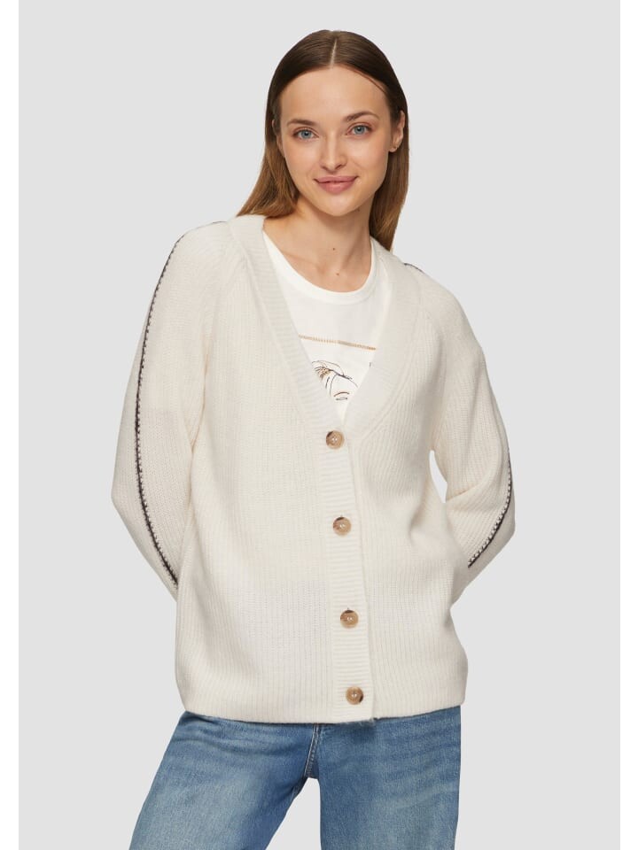 

Кардиган sOliver Strickjacke langarm, кремовый