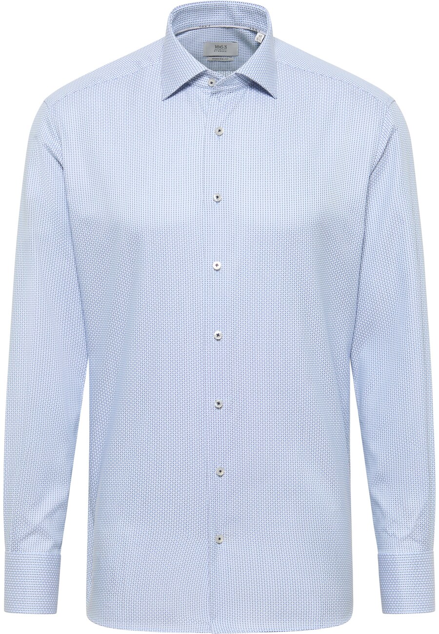 

Рубашка делового покроя Regular Fit ETERNA, темно-синий/небесно-голубой/пастельно-голубой