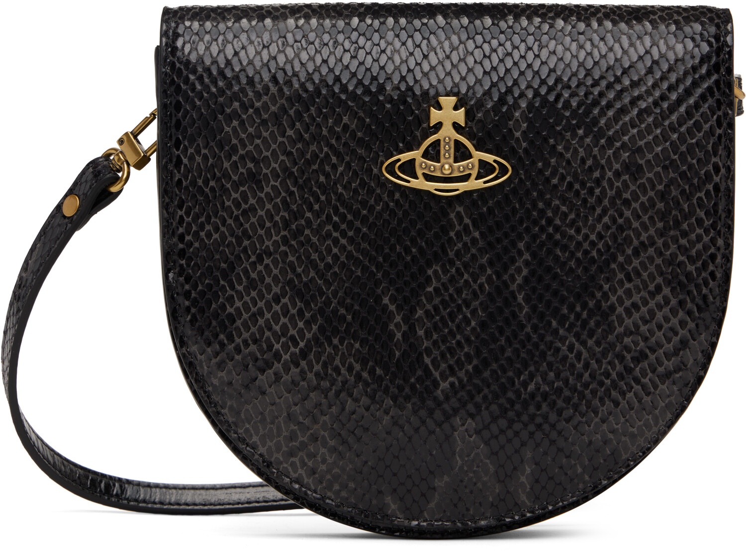 

Сумка-седло через плечо Vivienne Westwood, черный