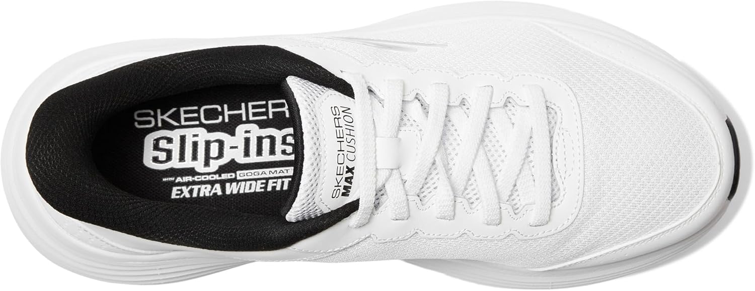 Кроссовки Skechers для мужчин Hands Free Slip-ins Max Cushioning Endeavour - модель Cardova, белый/черный — фото 3