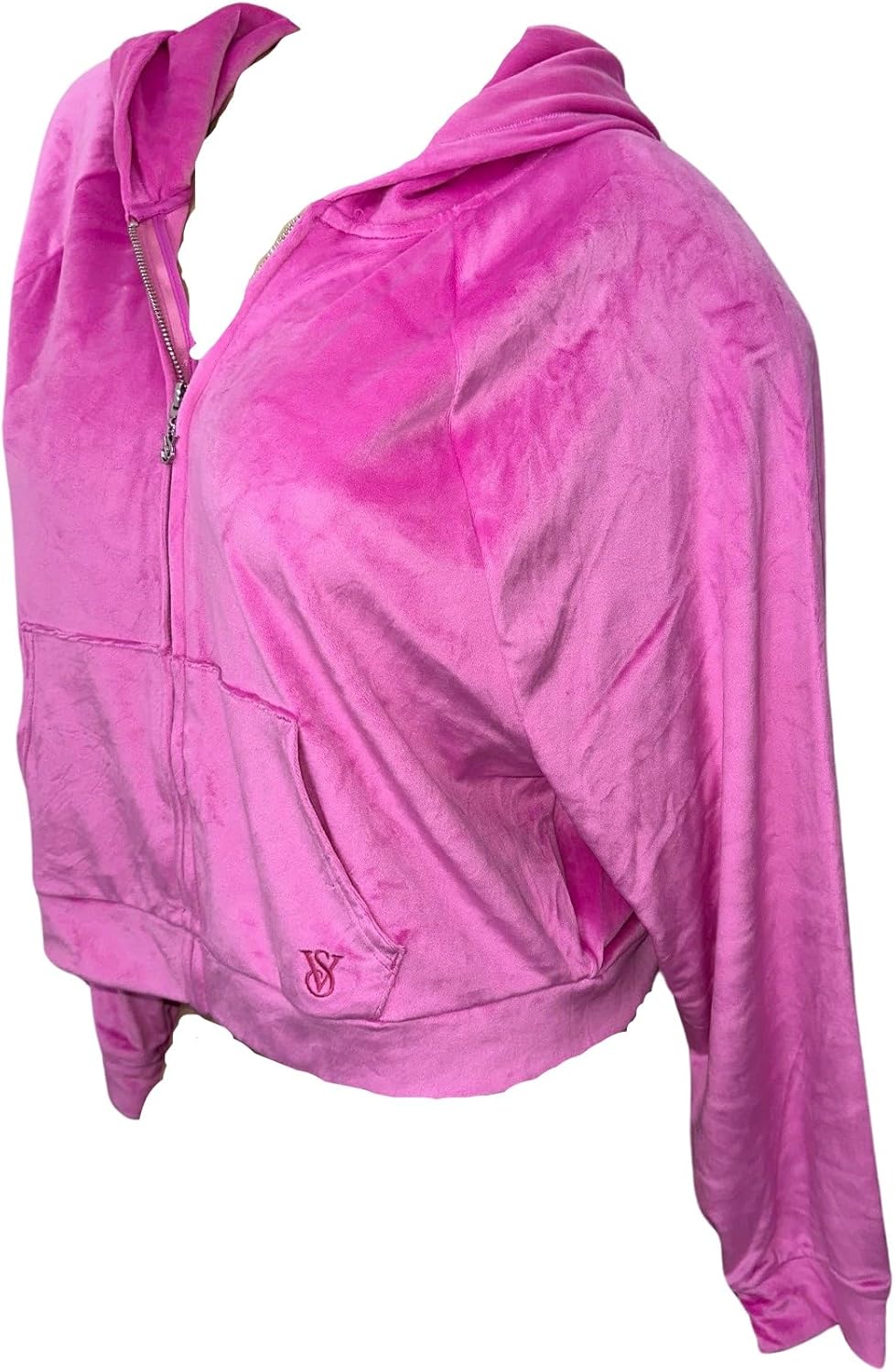 

Толстовка с молнией из велюра Victoria's Secret, цвет Pink New