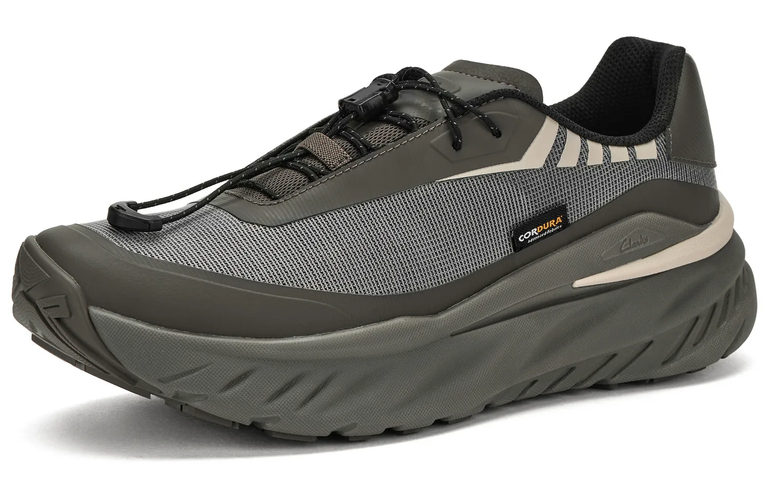 Clarks Туфли ZephTrek Go Fabric Casual мужские оливкового цвета — фото 3