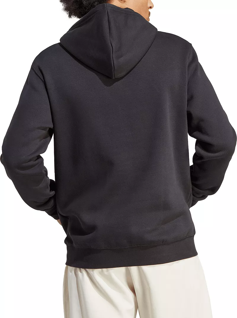 Мужская худи с трилистником Adidas Originals Adicolor Essentials, черный — фото 3