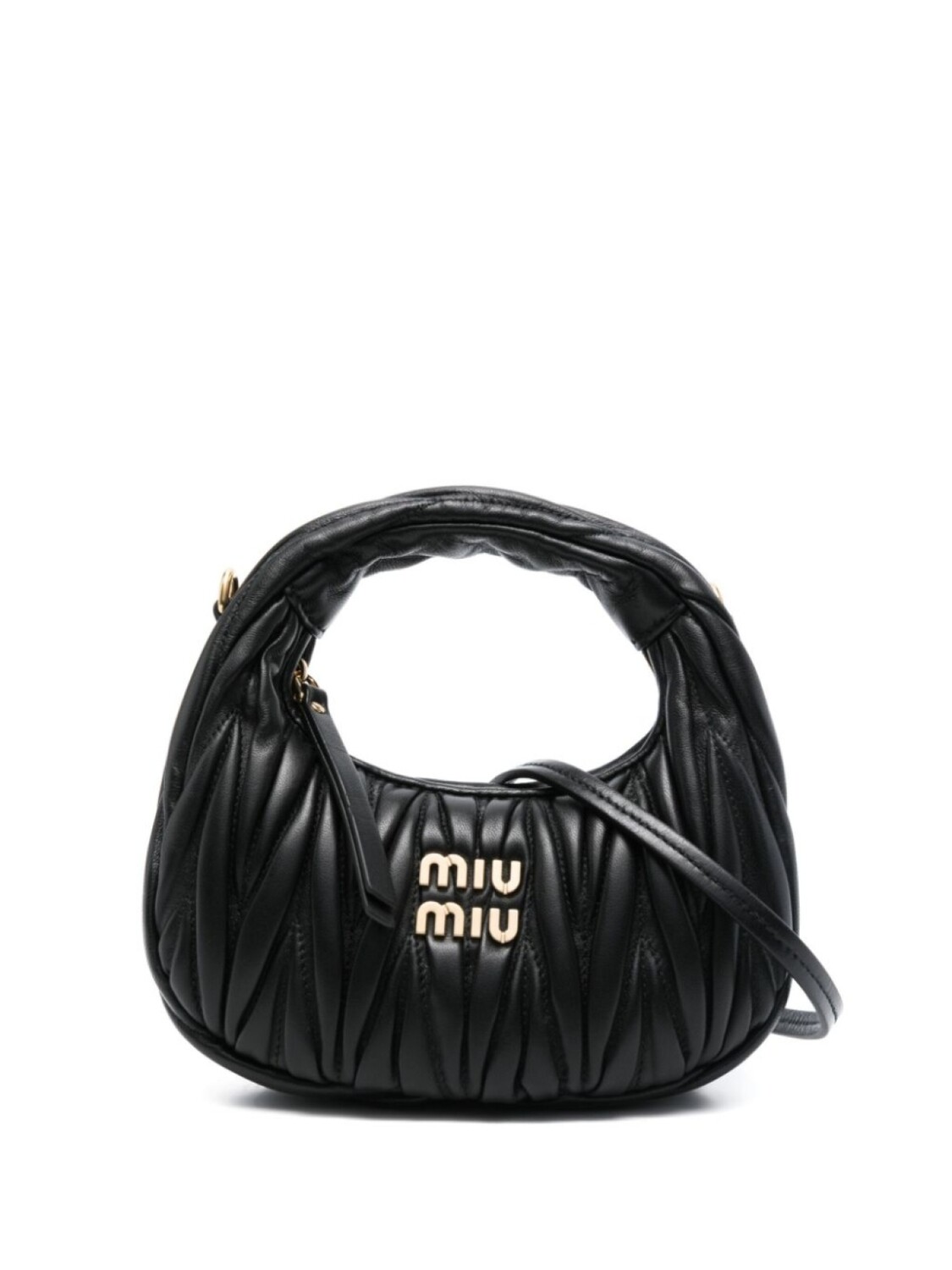 

Сумка-тоут Miu Miu Wander мини, черный