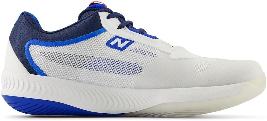 Мужские теннисные кроссовки для игры на хард-корте New Balance FuelCell 996 V4, White/Team Navy — фото 3