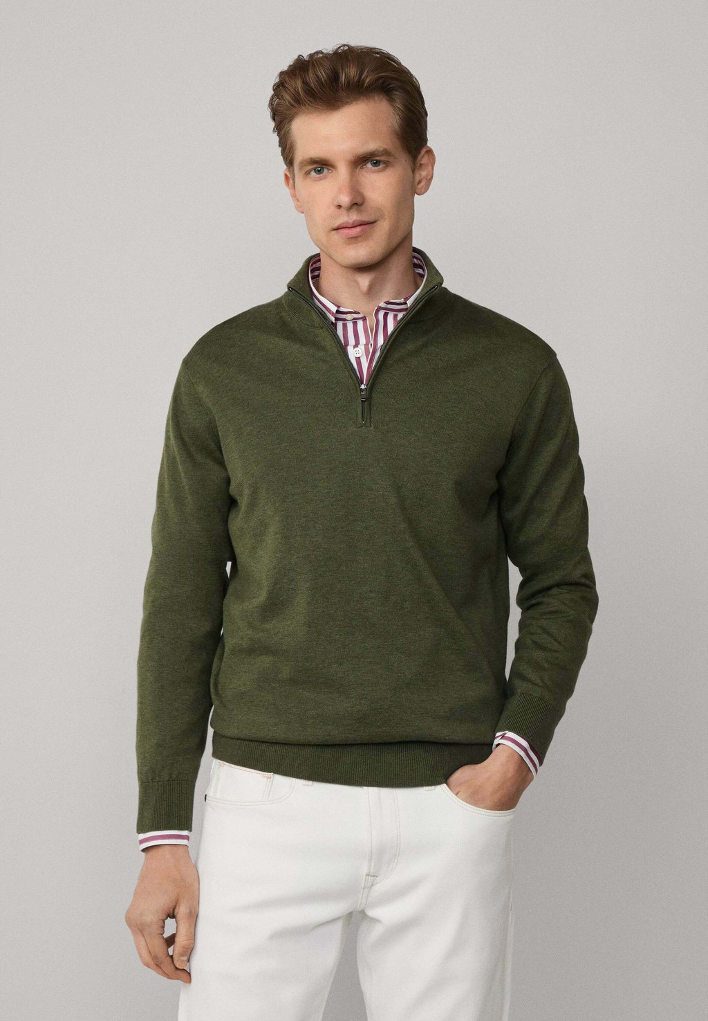 

Джемпер 1/2 ZIP Façonnable, темно-зеленый